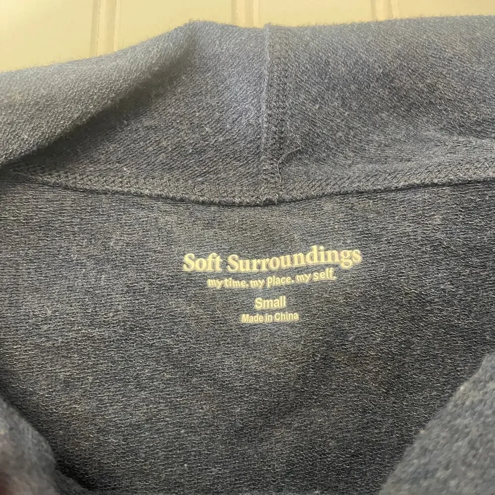 Soft Surroundings Cowl Neck Tunic Sweatshirt Size Womens Small